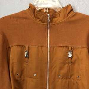 Coldwater Creek sweater Women's L gorpcore zip jacket shirt utility outdoors EUC
